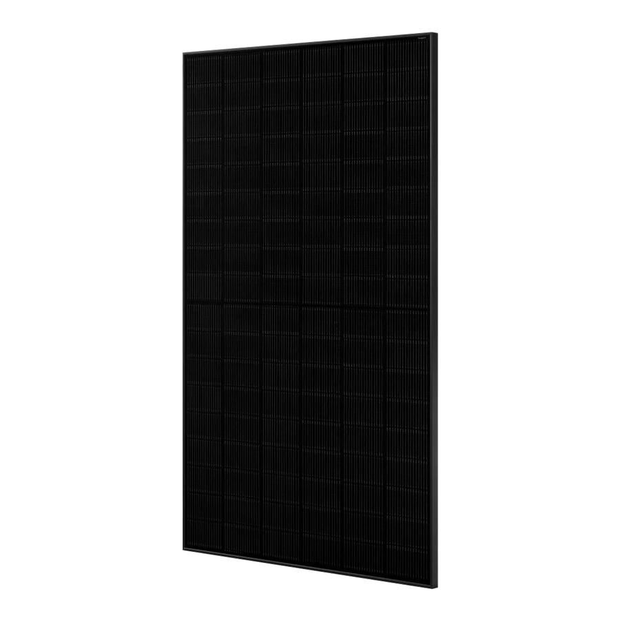 JA Solar JAM54D41 LR 460 W solcellepanel, sort, set fra siden